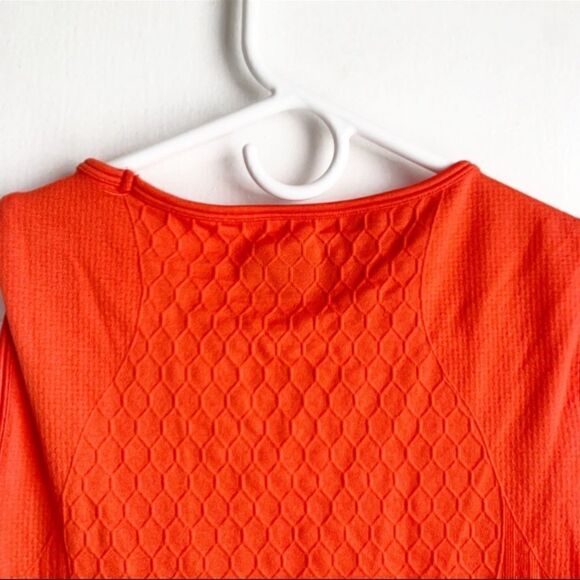 Athleta Orange Seamless Sequence Honeycomb Compression Tank S - Picture 5 of 6